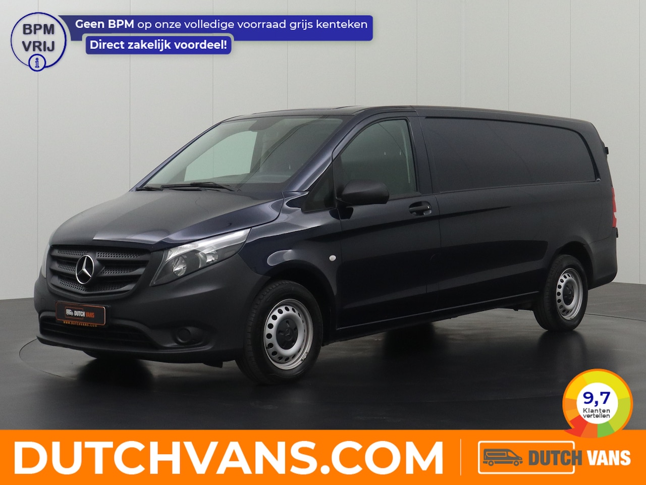 Mercedes-Benz Vito - 114CDI 7G-Tronic Automaat XL Achterdeuren | Navigatie | 3-Persoons | Airco | Cruise - AutoWereld.nl