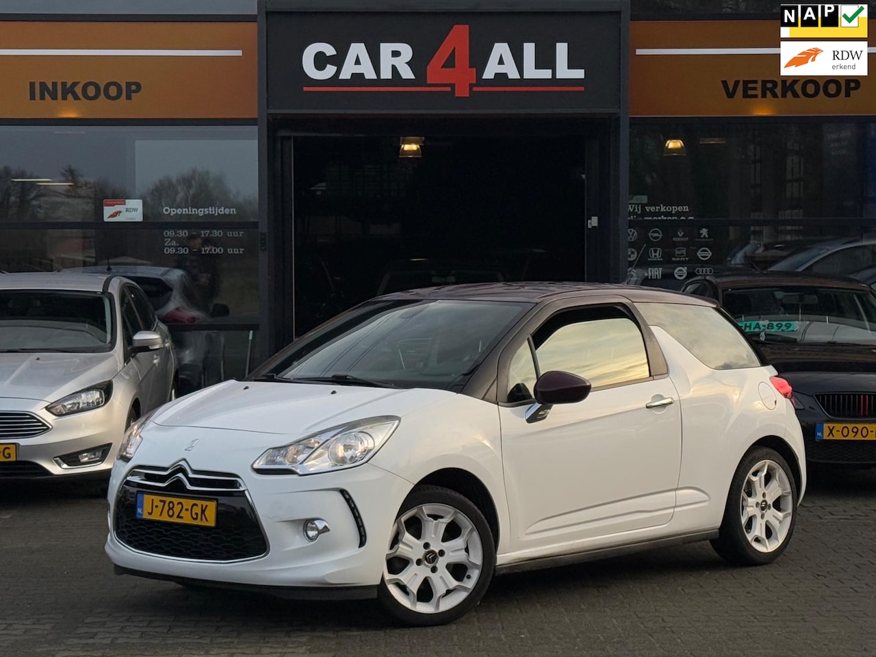 Citroën DS3 - 1.6 So Chic STLVRM/CRUISE/AIRCO/PDC.APK 16-8-25/ZWARTE HEMEL - AutoWereld.nl