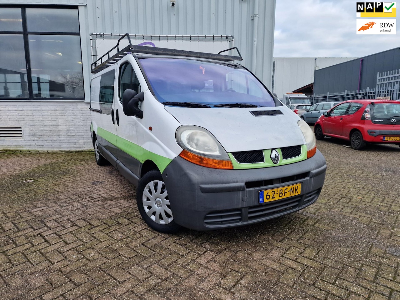 Renault Trafic - 1.9 dCi L2H1 DC AIRCO 6BAK NAVI - AutoWereld.nl