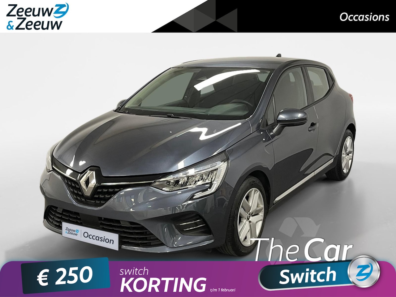 Renault Clio - 1.0 TCe Zen GOEDKOOPSTE VAN NEDERLAND Airco navi cruise controle apple carplay android aut - AutoWereld.nl