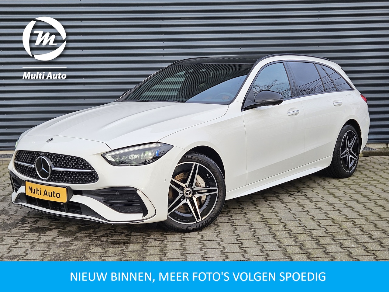 Mercedes-Benz C-klasse Estate - 300 e AMG Line Plug In Hybrid PHEV | Panodak | Adaptive Cruise | Head Up | Lederen Sportst - AutoWereld.nl