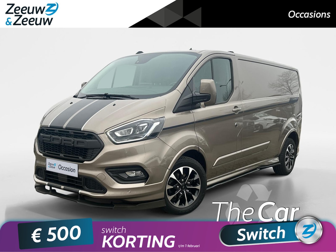 Ford Transit Custom - 320 2.0 TDCI L2H1 Sport | Dealer onderhouden | Trekhaak | Achteruitrijcamera | Winter Pack - AutoWereld.nl