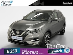 Nissan Qashqai - 1.3 DIG-T Premium Edition Navi leer stoelverwarming electrische stoelen panoramadak 19inch