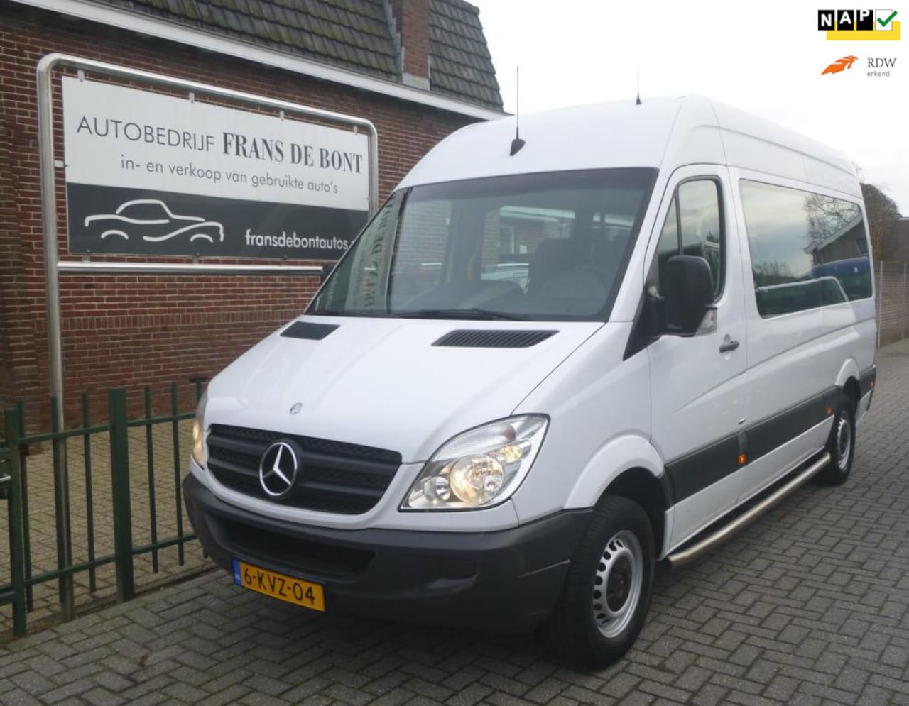 Mercedes-Benz Sprinter - 313 2.2 CDI 366 AIRCO 9 PERSOONS ROLSTOEL € 7500 EX BTW - AutoWereld.nl