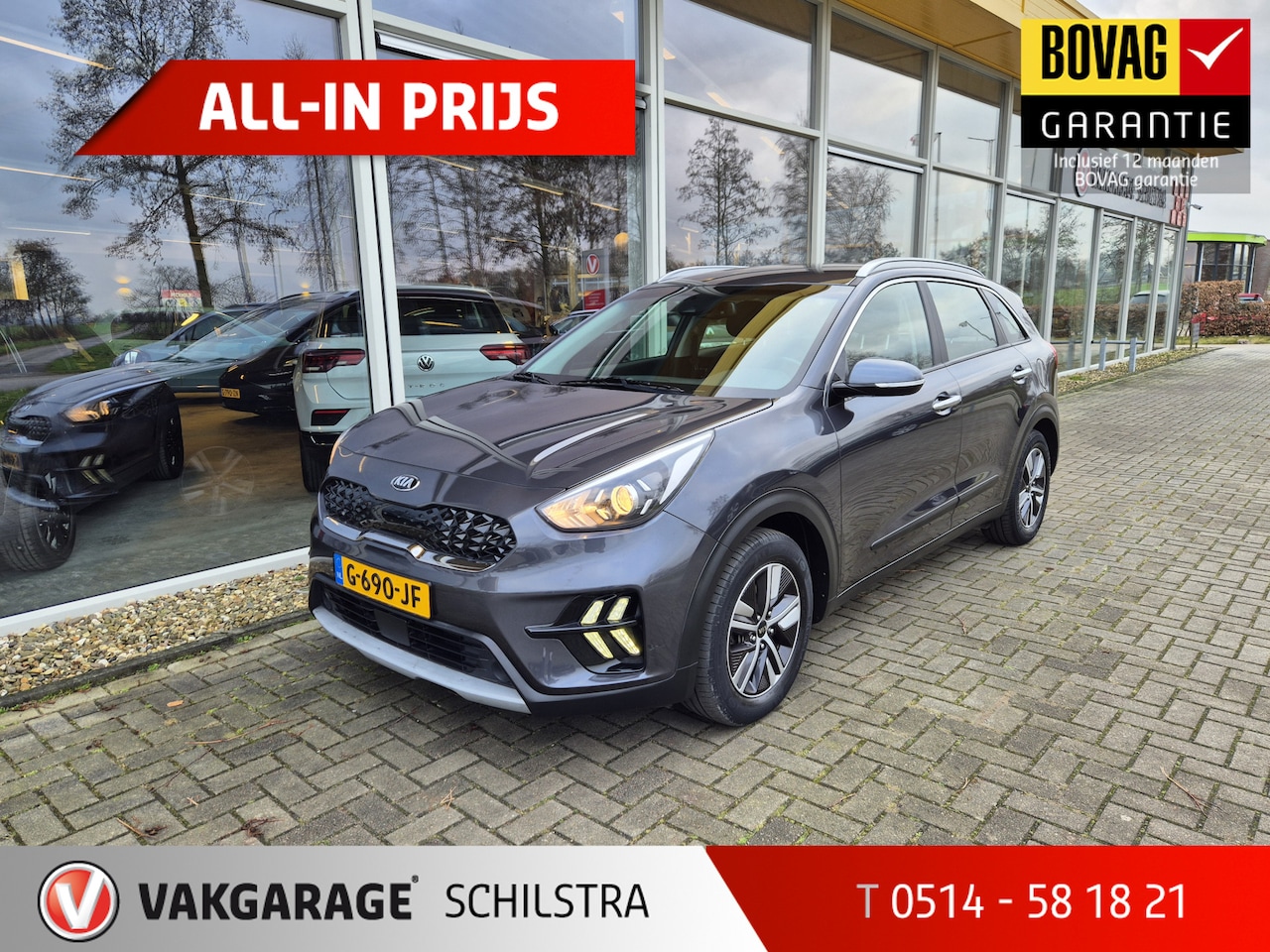 Kia Niro - 1.6 GDi Hybrid DynamicLine | Navigatie | DAB | Camera - AutoWereld.nl