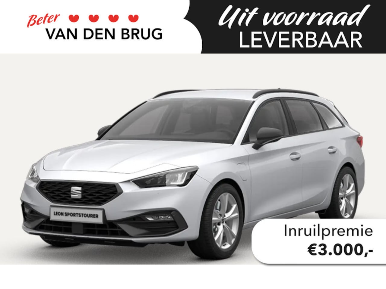 Seat Leon Sportstourer - 1.5 TSI e-Hybrid 204pk FR PHEV First Edition | 130km actieradius elektrisch | Dodehoeksens - AutoWereld.nl