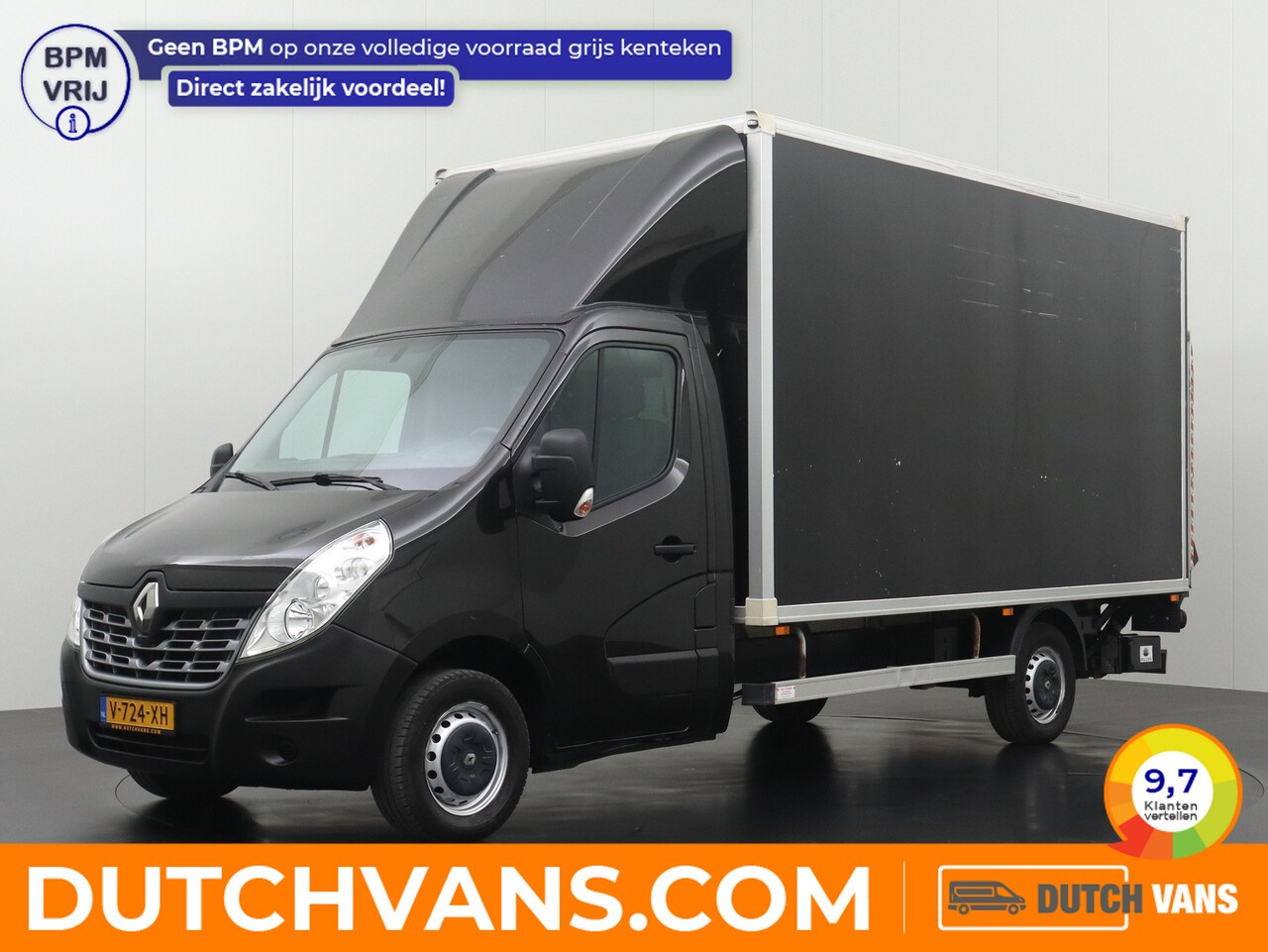 Renault Master - 2.3DCi 130PK Bakwagen+Laadklep | Trekhaak 2500Kg | Dakspoiler | Navigatie | 3-Persoons | - AutoWereld.nl