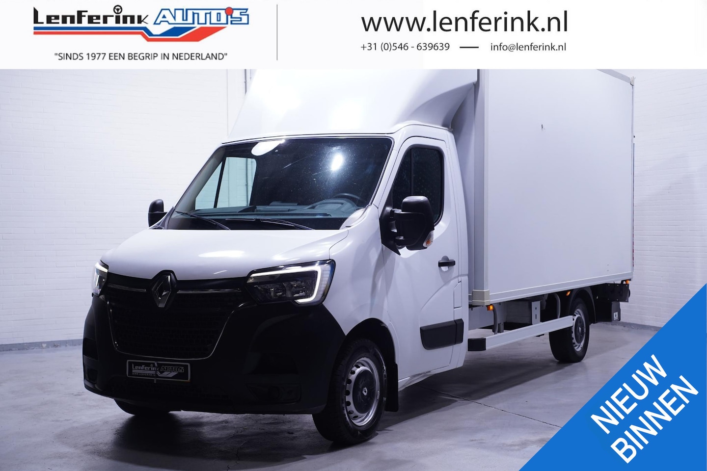 Renault Master - 2.3 DCi 145 pk Bakwagen met Laadklep Navi Airco, 2-Zits, LxBxH 410x213x220 cm - AutoWereld.nl