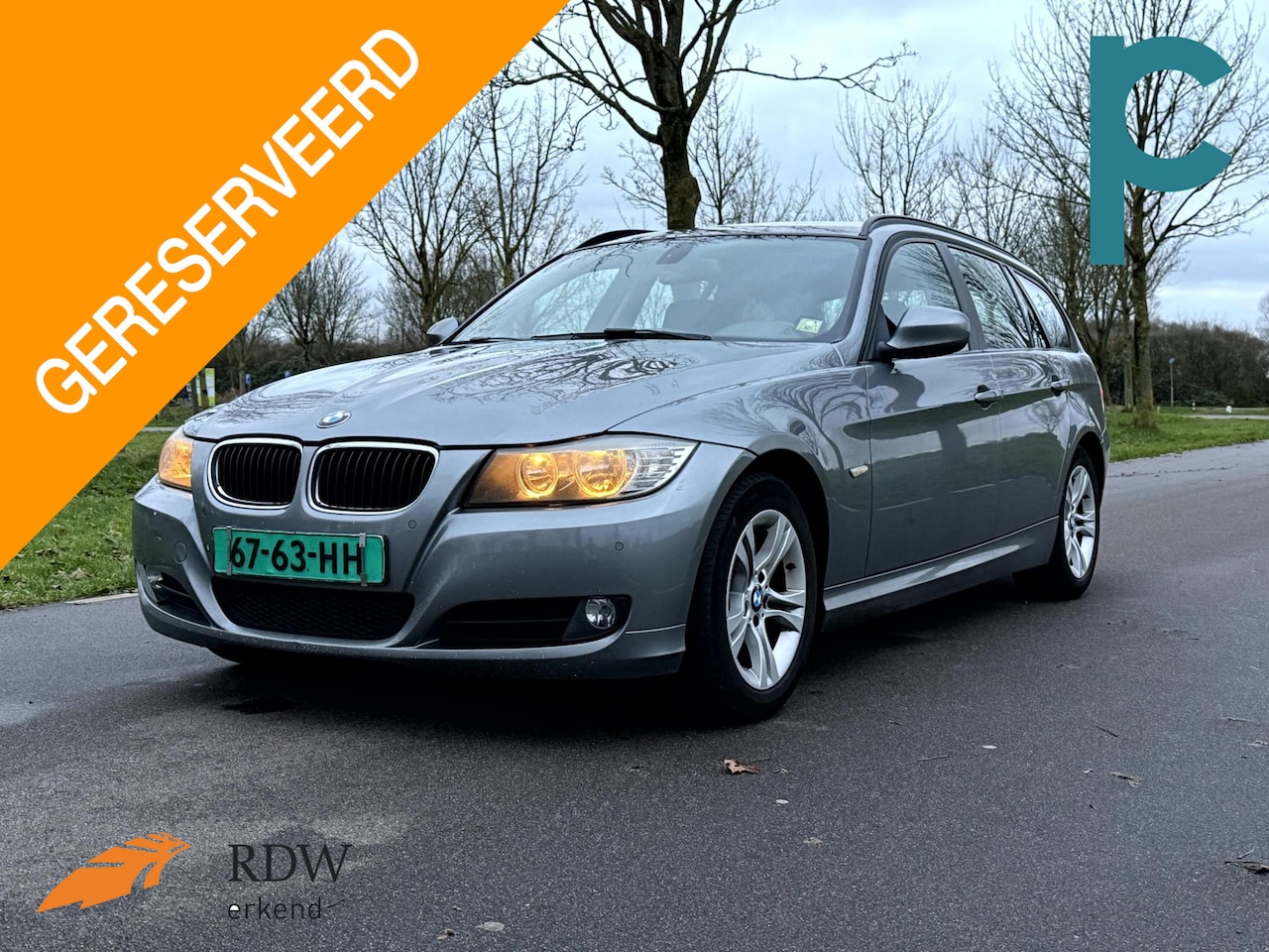 BMW 3-serie Touring - 320xd High Executive leder, navi, cruise control, geen gebreken - AutoWereld.nl