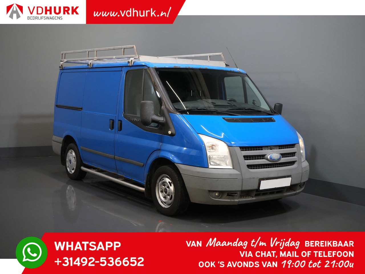 Ford Transit - Trend 2.2 TDCI MARGE Cruise/ Airco/ Imperiaal/ Sidebars/ Trekhaak - AutoWereld.nl