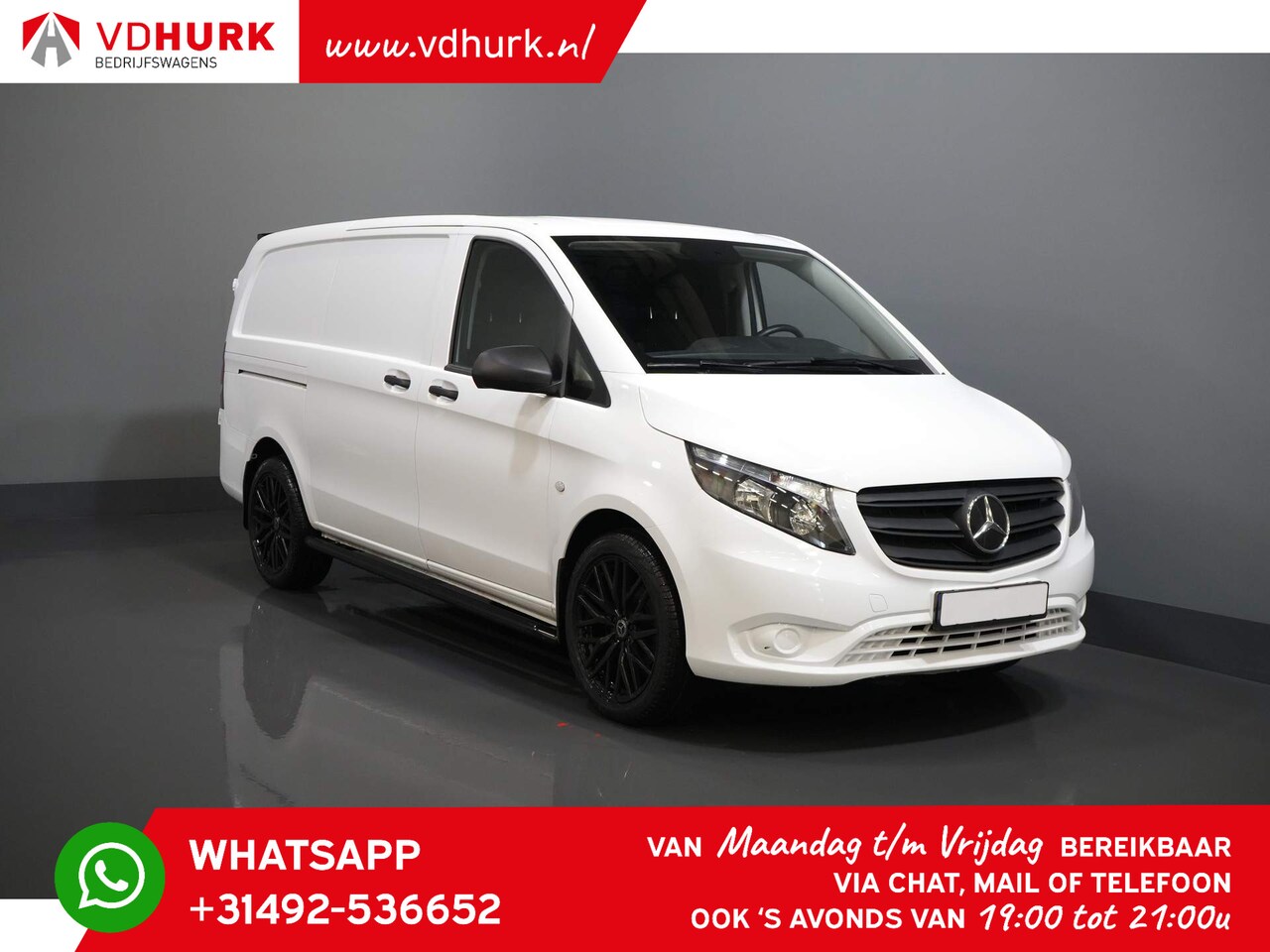 Mercedes-Benz Vito - 114 CDI Aut. L2 Adapt. Cruise/ Standkachel/ Stoelverw./ Inrichting/ Carplay/ Navi/ Camera/ - AutoWereld.nl