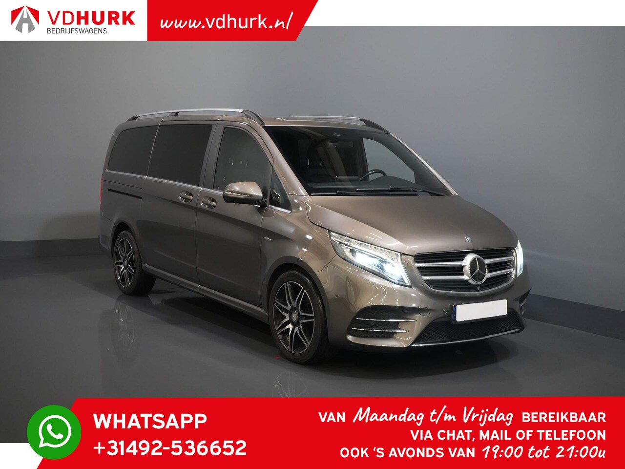 Mercedes-Benz V-klasse - 250 Aut. DC Dubbel Cabine NL AUTO/ MARGE/ E6/ AMG/ Distronic/ Burmester/ 360 Camera/ Elek. - AutoWereld.nl