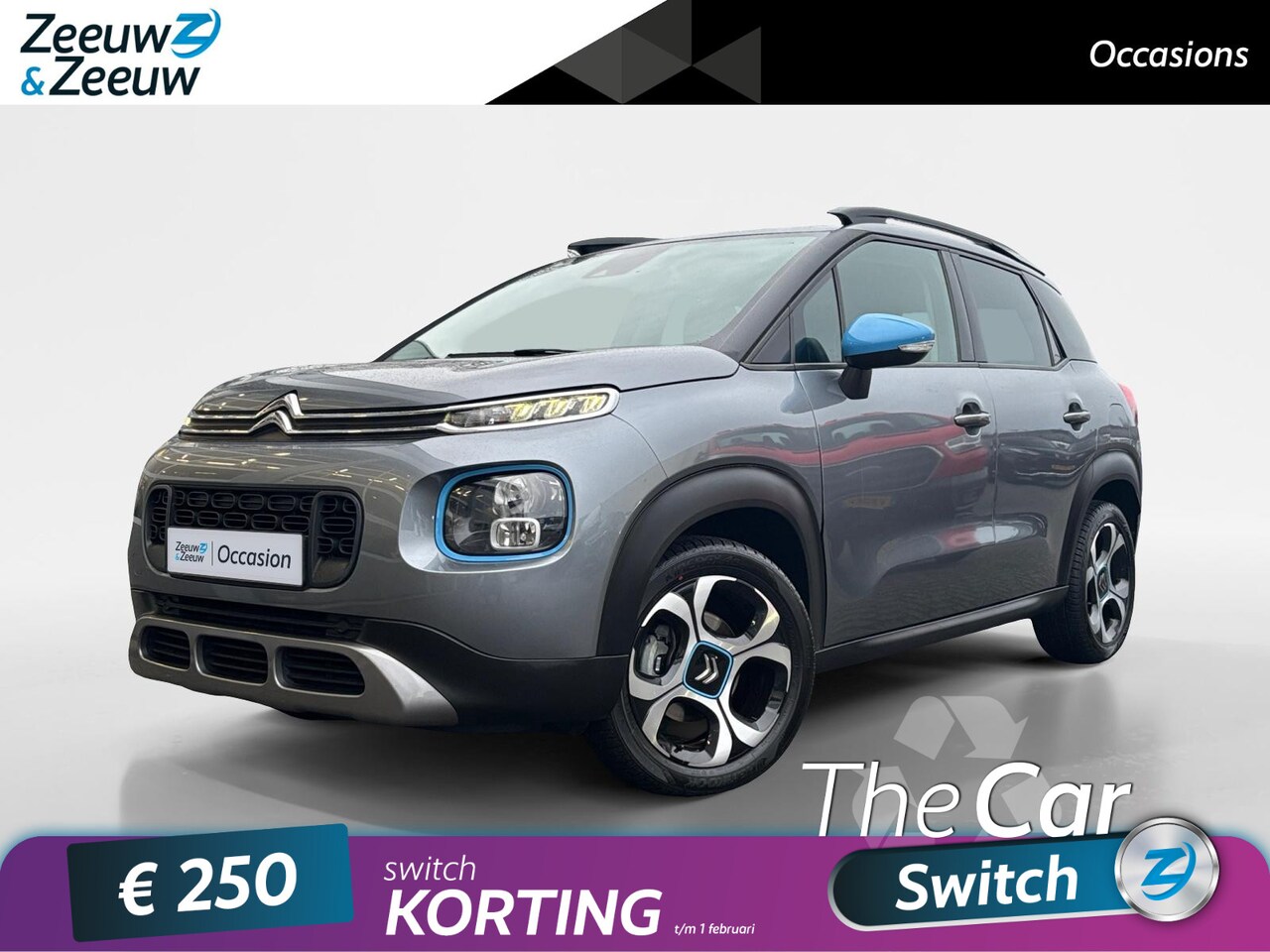 Citroën C3 Aircross - 1.2 PT Shine Ripcurl | Carplay | Stoelverw. | Parkeersens. | - AutoWereld.nl