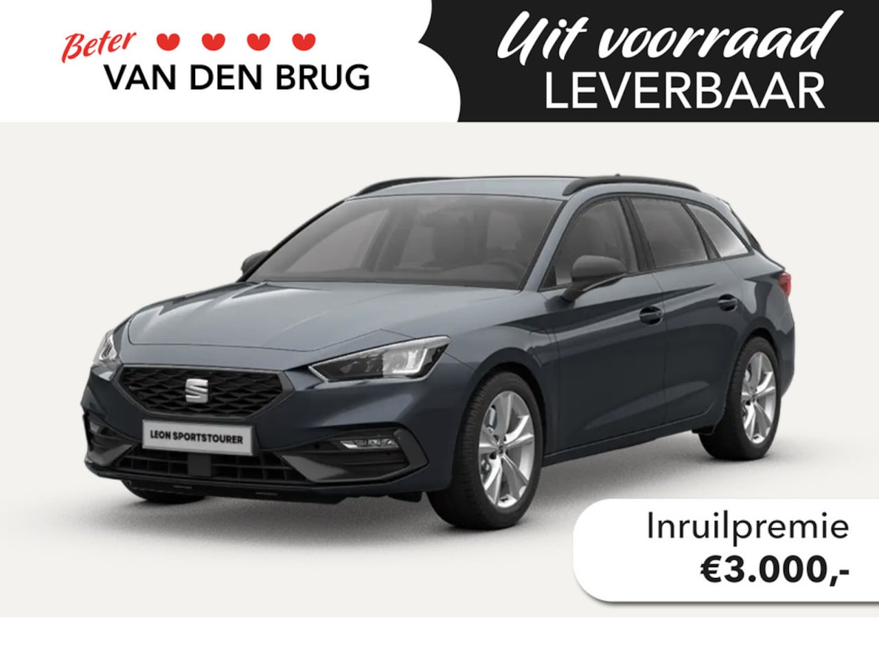 Seat Leon Sportstourer - 1.5 TSI e-Hybrid 204pk FR PHEV First Edition | 130km actieradius elektrisch | Dodehoeksens - AutoWereld.nl