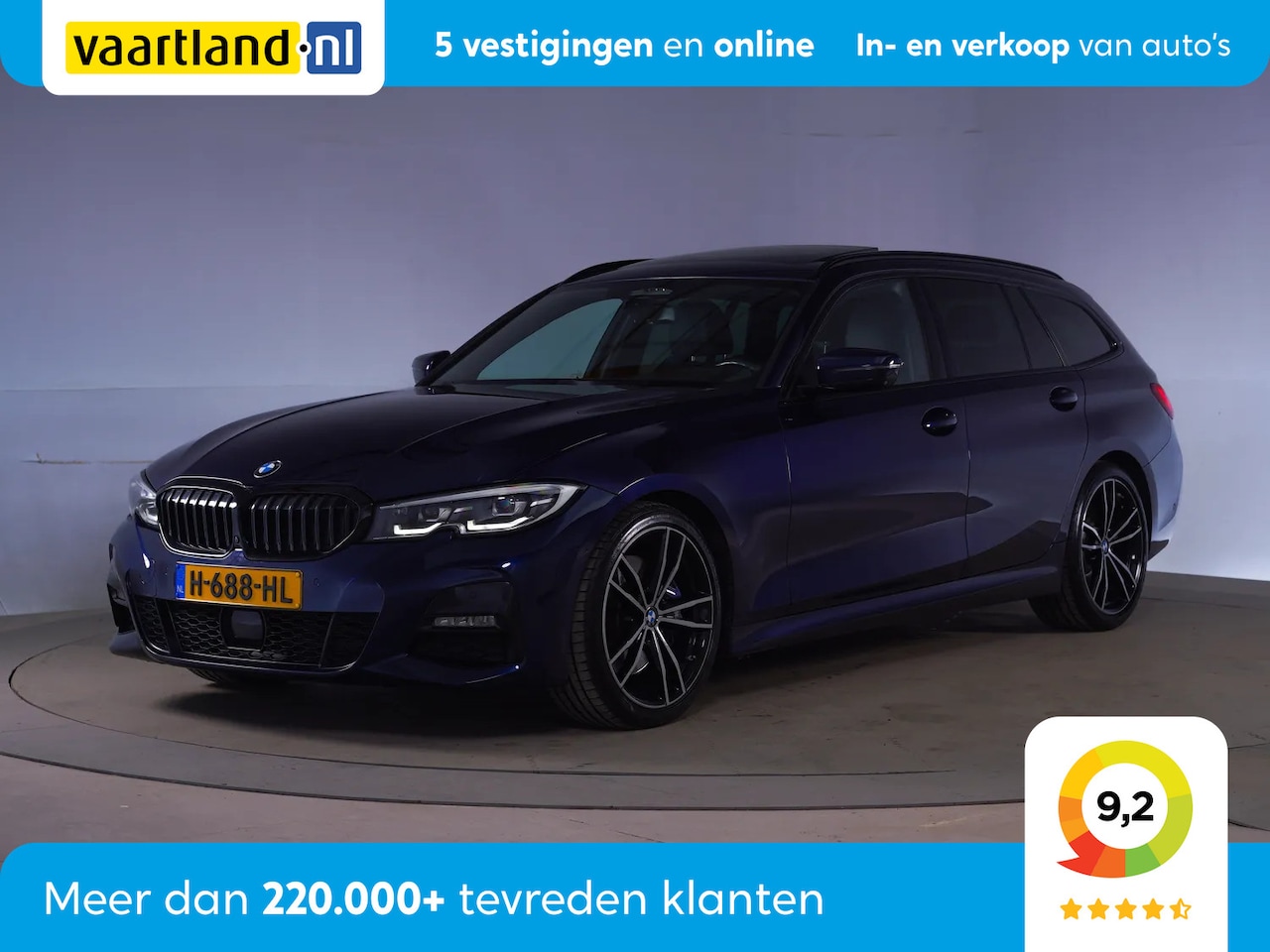 BMW 3-serie Touring - 330i M Sport High Executive Aut. [ Panorama Leder Surround view Adapt.cruise ] - AutoWereld.nl