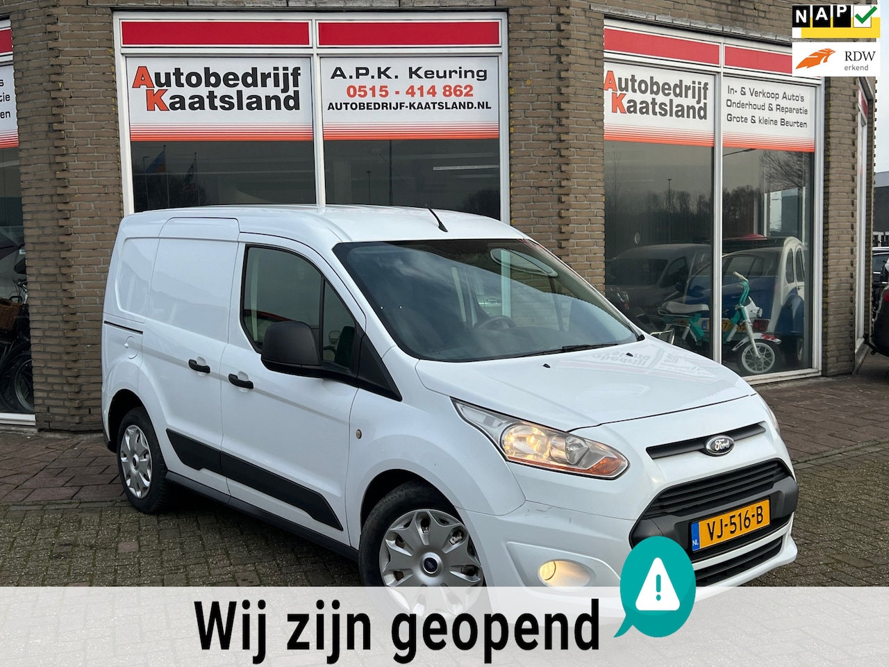 Ford Transit Connect - 1.6 TDCI L1 Trend - BTW - 3 Zits - Nieuwe APK - 2014 - AutoWereld.nl