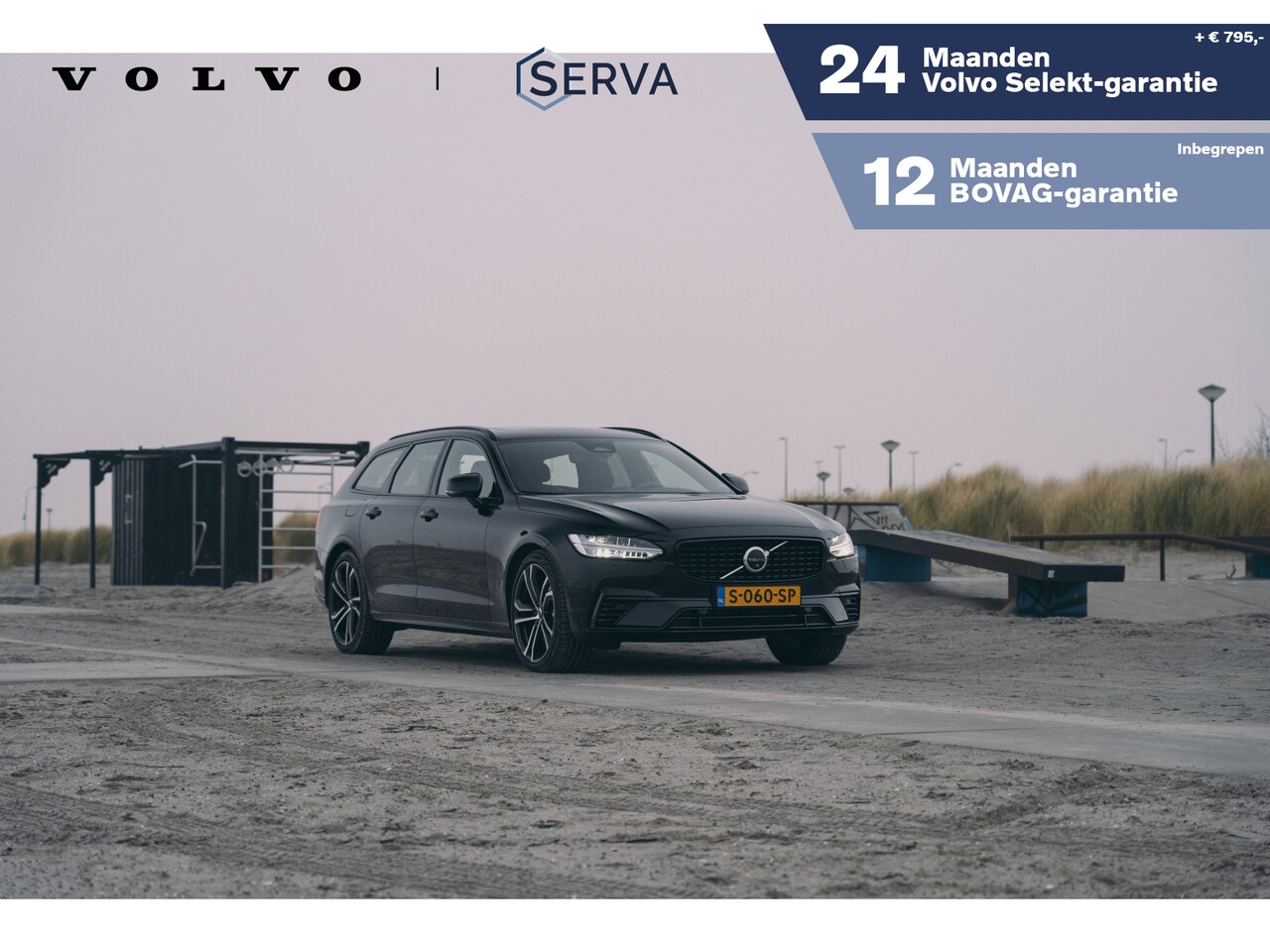 Volvo V90 - T6 Aut. Recharge AWD Ultimate Dark | Panoramadak | Bowers & Wilkins | Luchtvering | 360º c - AutoWereld.nl