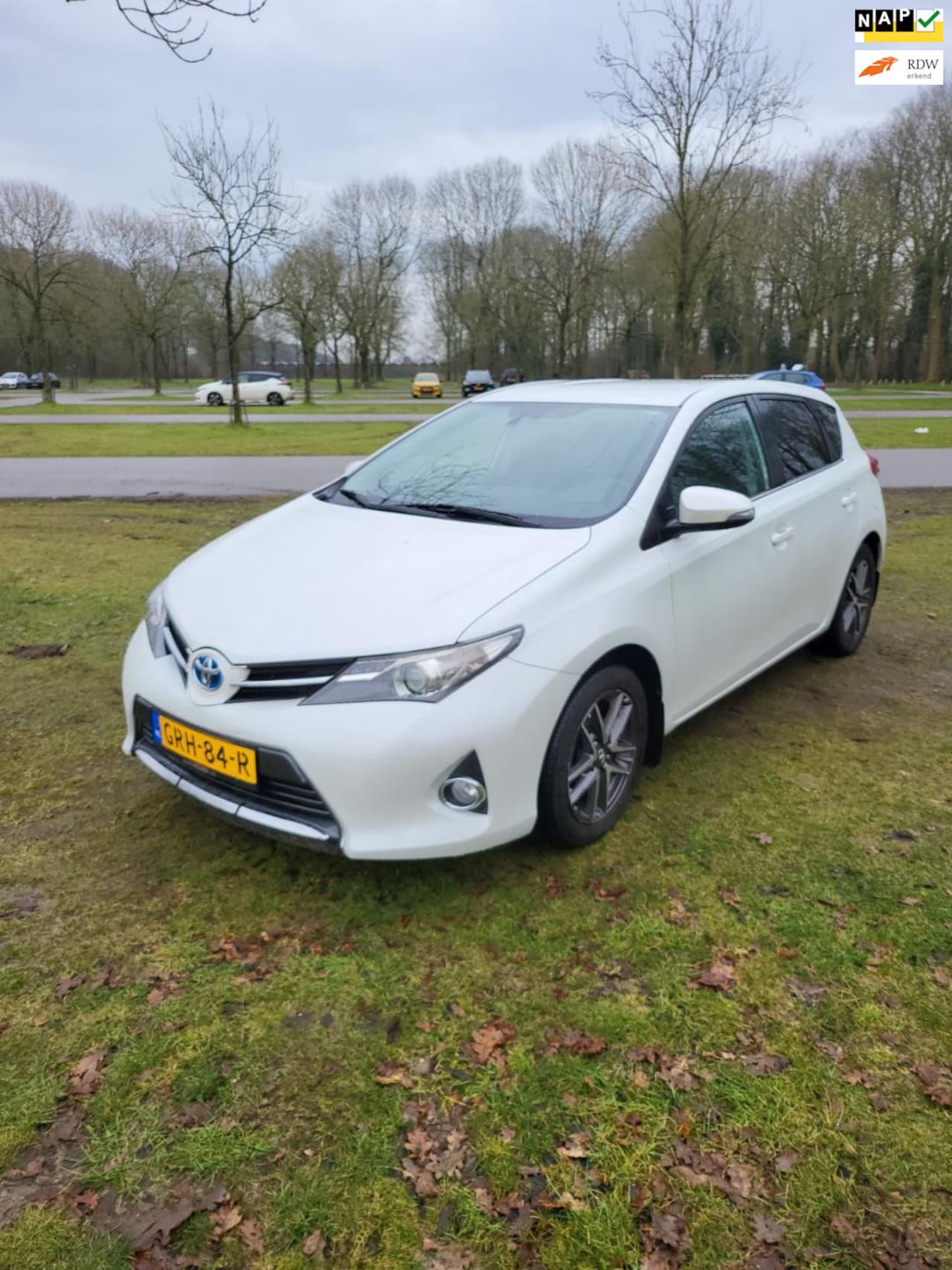 Toyota Auris - 1.8 Hybrid Dynamic 1.8 Hybrid Dynamic, Automaat,Navi-Airco-Cruise,Leder - AutoWereld.nl