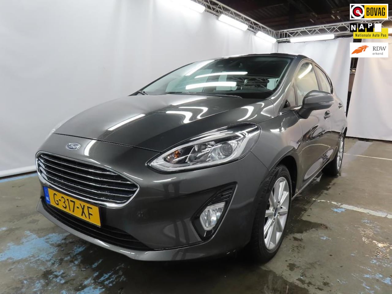 Ford Fiesta - 1.0 EcoBoost Titanium+ecc+apple-careplay-navigatie+parkeer-Hulp+16"lmv = NIEUW !! - AutoWereld.nl