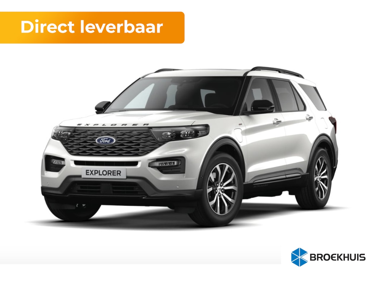 Ford Explorer - 3.0 V6 EcoBoost PHEV ST-Line | Star White | Trekhaak Afneembaar | AUTOMATIC - AutoWereld.nl