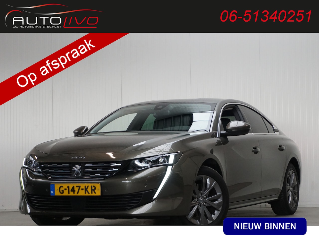 Peugeot 508 - 1.6 PureTech Blue Lease Allure 180 PK! AUTOMAAT G.NAVI LED CLIMA etc. - AutoWereld.nl