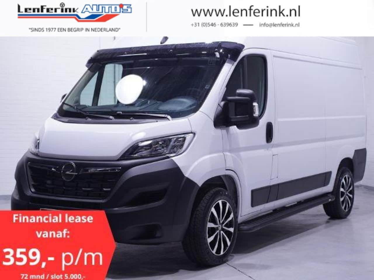 Opel Movano - 2.2D 140 pk L2H2 Black&White Edition Navi Camera, 18" LMV, Treeplanken, Airco ECC, Nieuw, - AutoWereld.nl