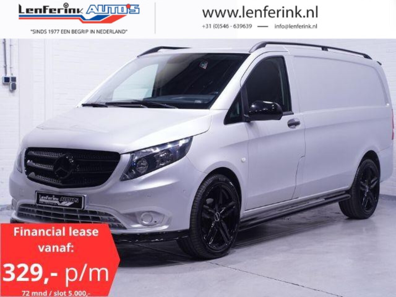 Mercedes-Benz Vito - 114 CDI 136 pk Lang Automaat Silver&Black Edition Navi, Camera, 20" LMV, Spoilers V+A, Laa - AutoWereld.nl