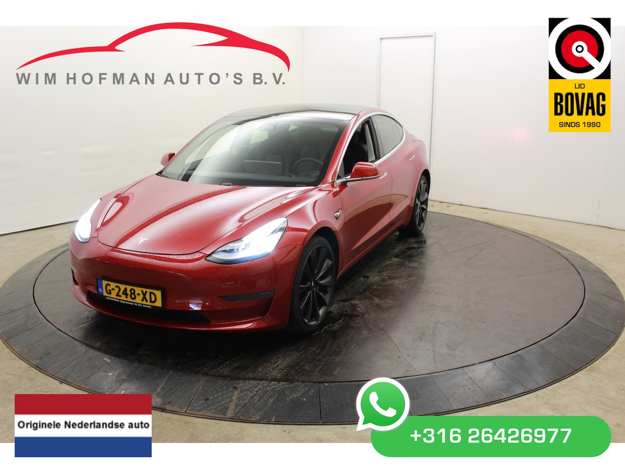 Tesla Model 3 - Performance AWD 75 kWh 463PK Autopilot 20" Panodak Leder Camera - AutoWereld.nl