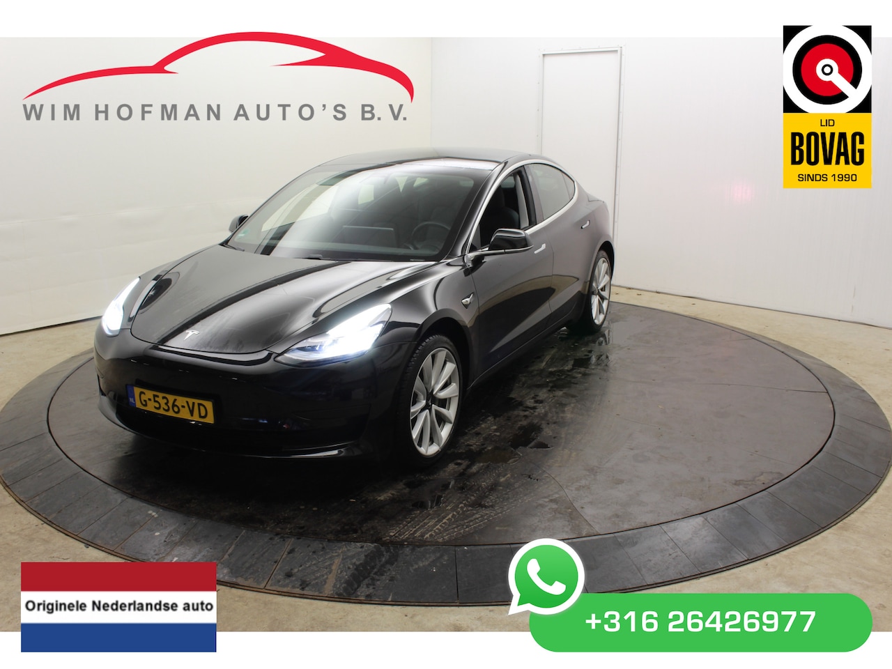 Tesla Model 3 - 60 kWh Nieuwstaat 19"Autopilot FSD comp Leder Panodak Camera - AutoWereld.nl