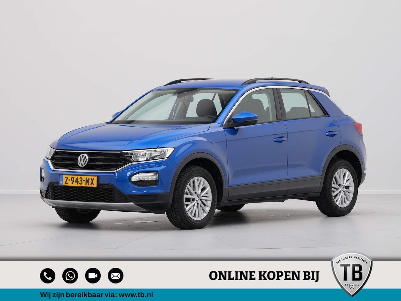 Volkswagen T-Roc - 1.5 TSI 150pk DSG Style Navigatie Clima Pdc Acc 110 - AutoWereld.nl