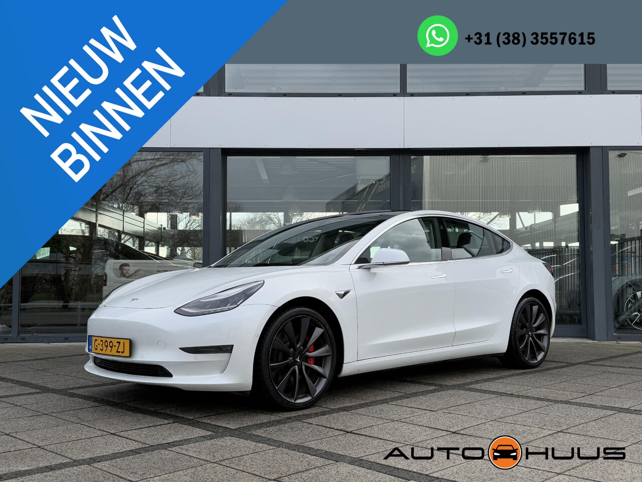 Tesla Model 3 - Performance AWD Dual Autopilot Panorama 20 Inch - AutoWereld.nl