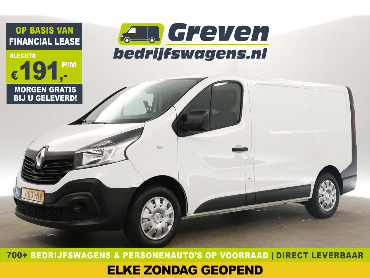 Renault Trafic - 1.6 dCi T29 L1H1 Airco Navi Parkeersensoren Elektrpakket Schuifdeur - AutoWereld.nl