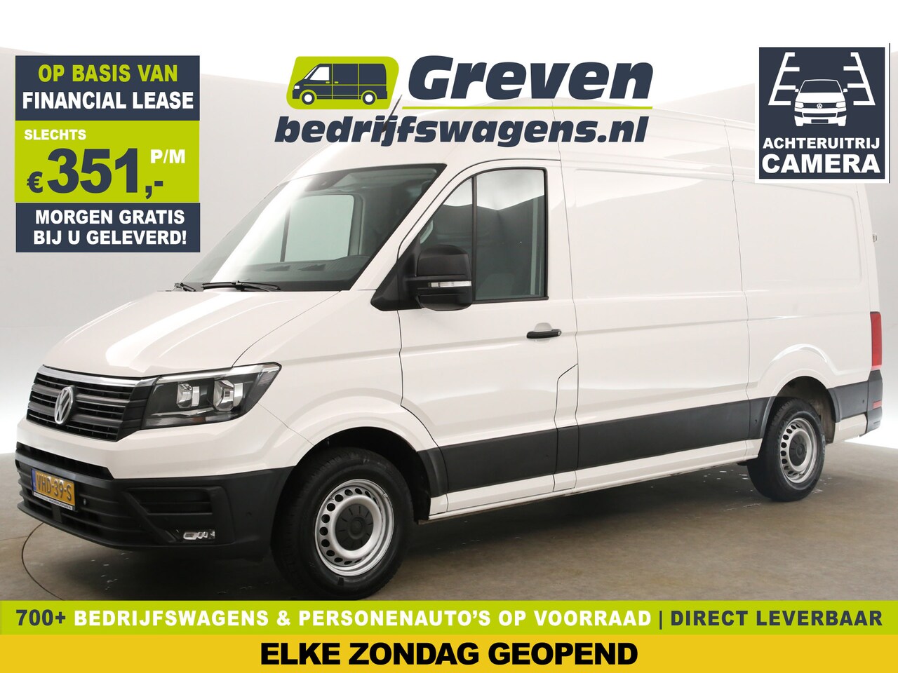 Volkswagen Crafter - 35 2.0 TDI L3H3 140PK | 3000KG | Airco Camera Cruise Carplay Navi PDC Elektrpakket Trekhaa - AutoWereld.nl