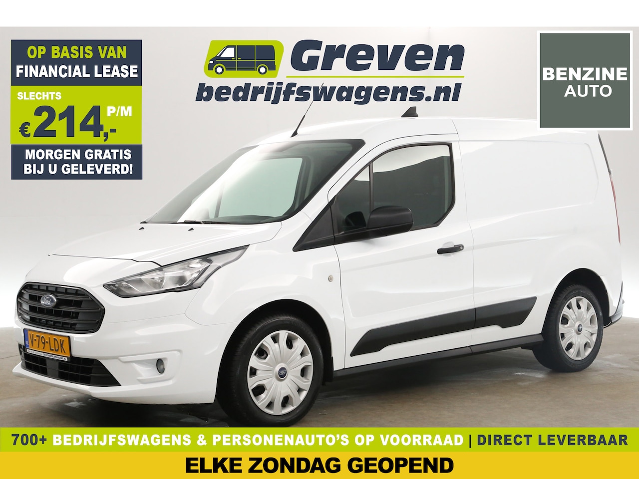 Ford Transit Connect - Trend L1H1 100PK | BENZINE | EMISSIEVRIJE ZONE | Airco 3 Persoons Elektrpakket PDC Schuifd - AutoWereld.nl