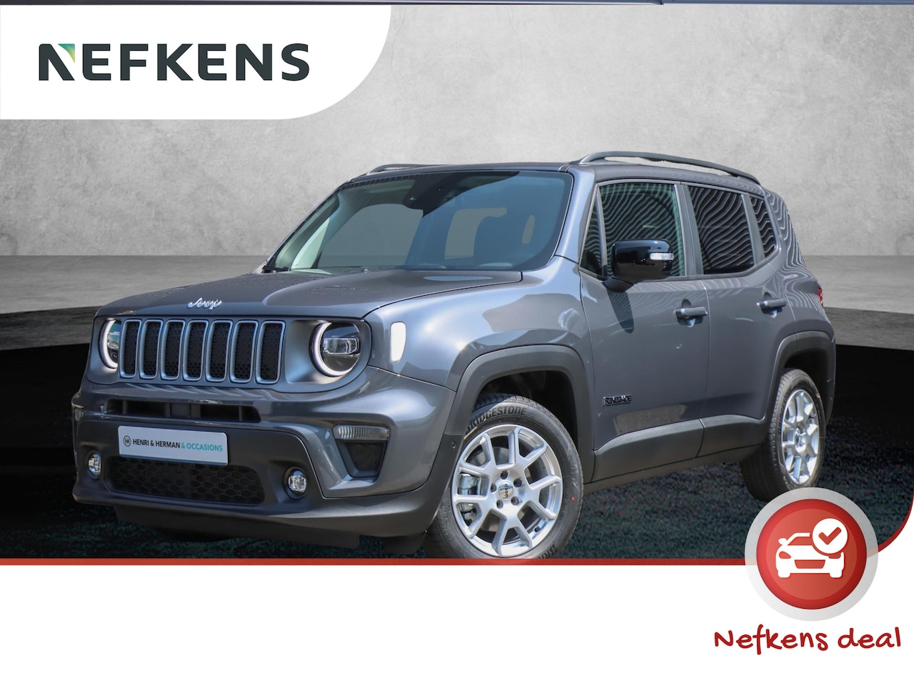 Jeep Renegade - 130pk Turbo e-Hybrid Limited | Achteruitrijcamera | Navigatie | Climate | P.Glass | FULL L - AutoWereld.nl