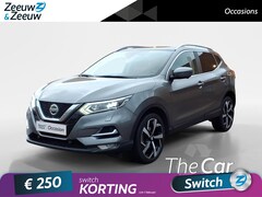 Nissan Qashqai - 1.3 DIG-T Premium Edition 160 PK AUTOMAAT | Navigatie | Lederen bekleding | 360 camera | P