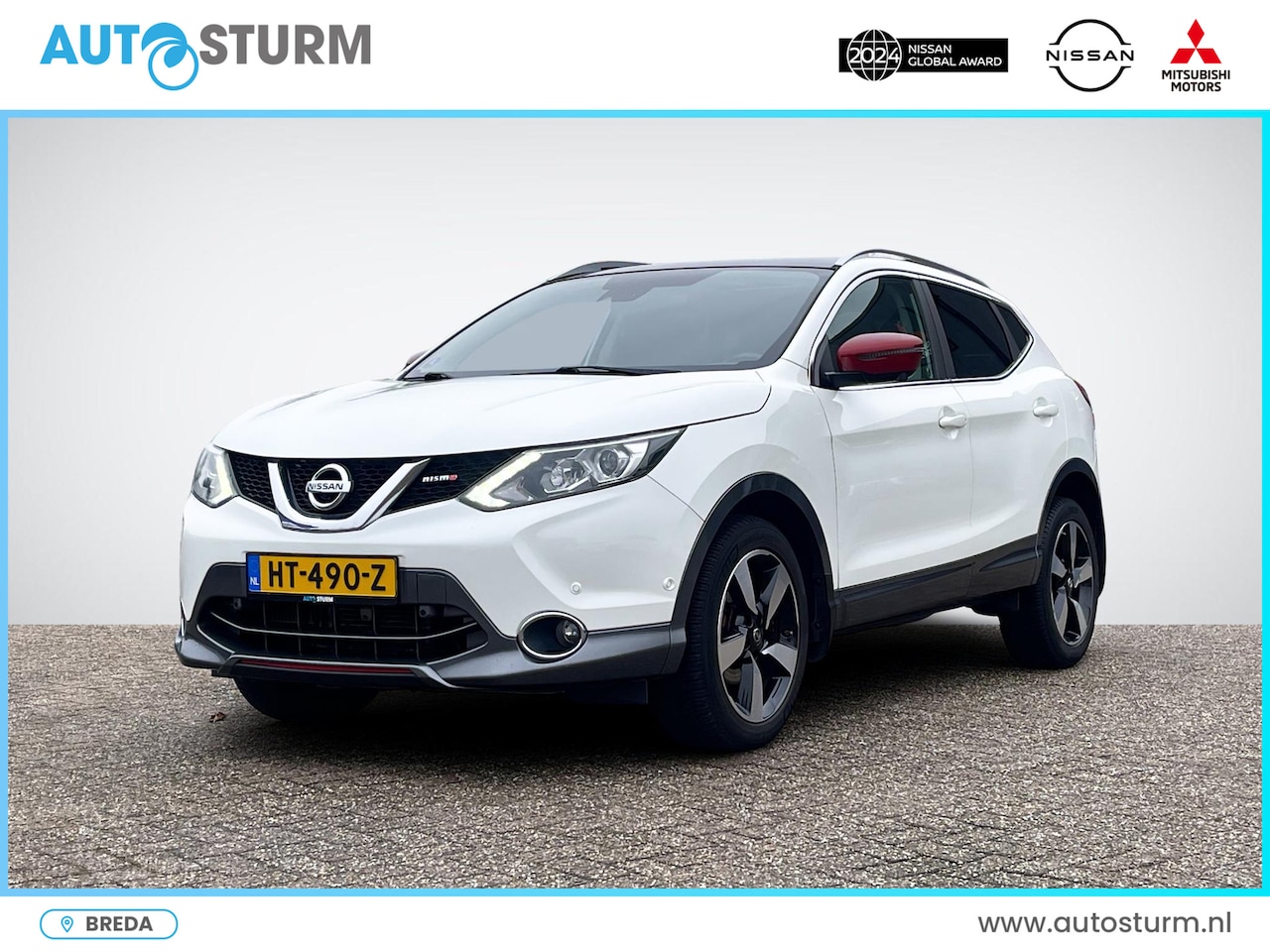 Nissan Qashqai - 1.2 Tekna | Panoramadak | Leder | Navigatie | Stoelverwarming | 360° Camera | LED Koplampe - AutoWereld.nl