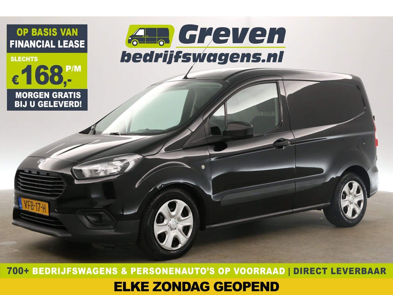 Ford Transit Courier - 1.5 TDCI Trend L1H1 Airco Elektrpakket Bluetooth Metallic Schuifdeur - AutoWereld.nl