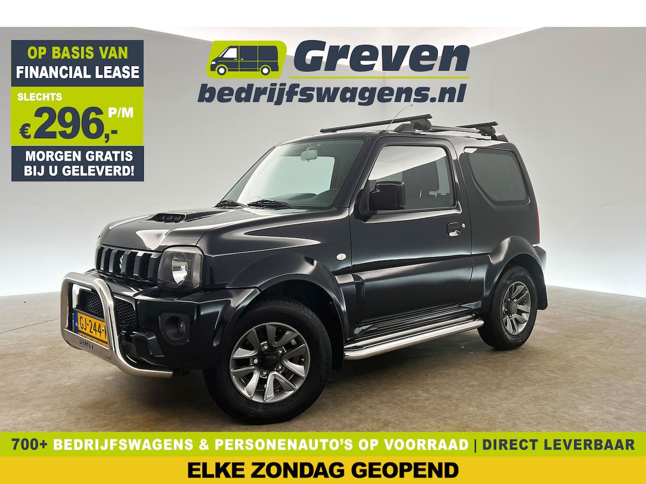 Suzuki Jimny - 1.3 Exclusive 4x4 AWD Airco Stoelverwarming Trekhaak Elektrpakket 15"LMV - AutoWereld.nl