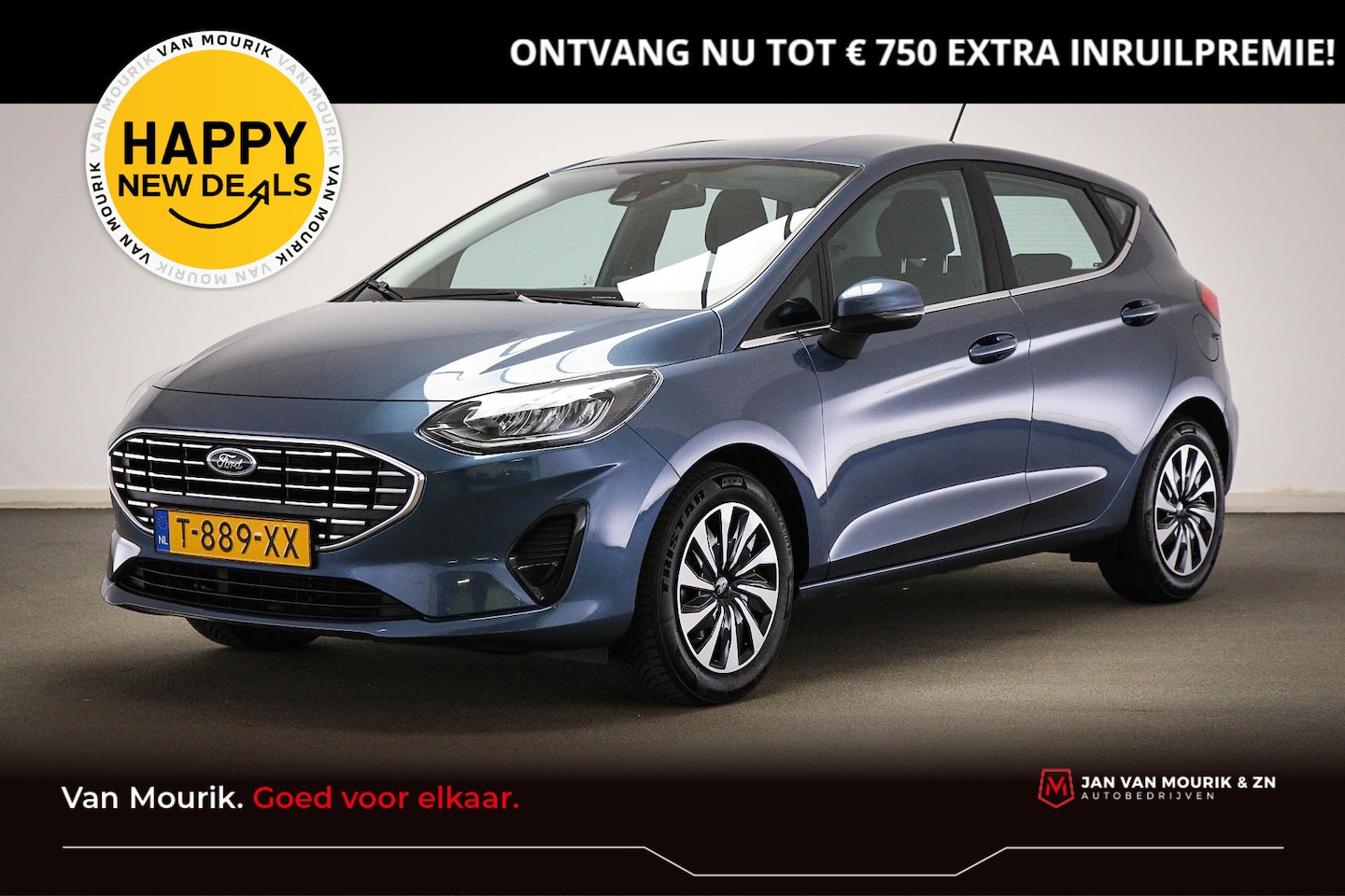 Ford Fiesta - 1.0 EcoBoost Hybrid Titanium | WINTER / COMFORT- PACK | STUURVERWARMING | DAB | APPLE - AutoWereld.nl