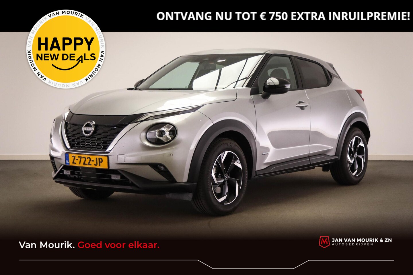 Nissan Juke - 1.6 Hybrid 143 N-Connecta | LED | CLIMA | CRUISE | NAVI | DAB | APPLE | CAMERA | 17" - AutoWereld.nl