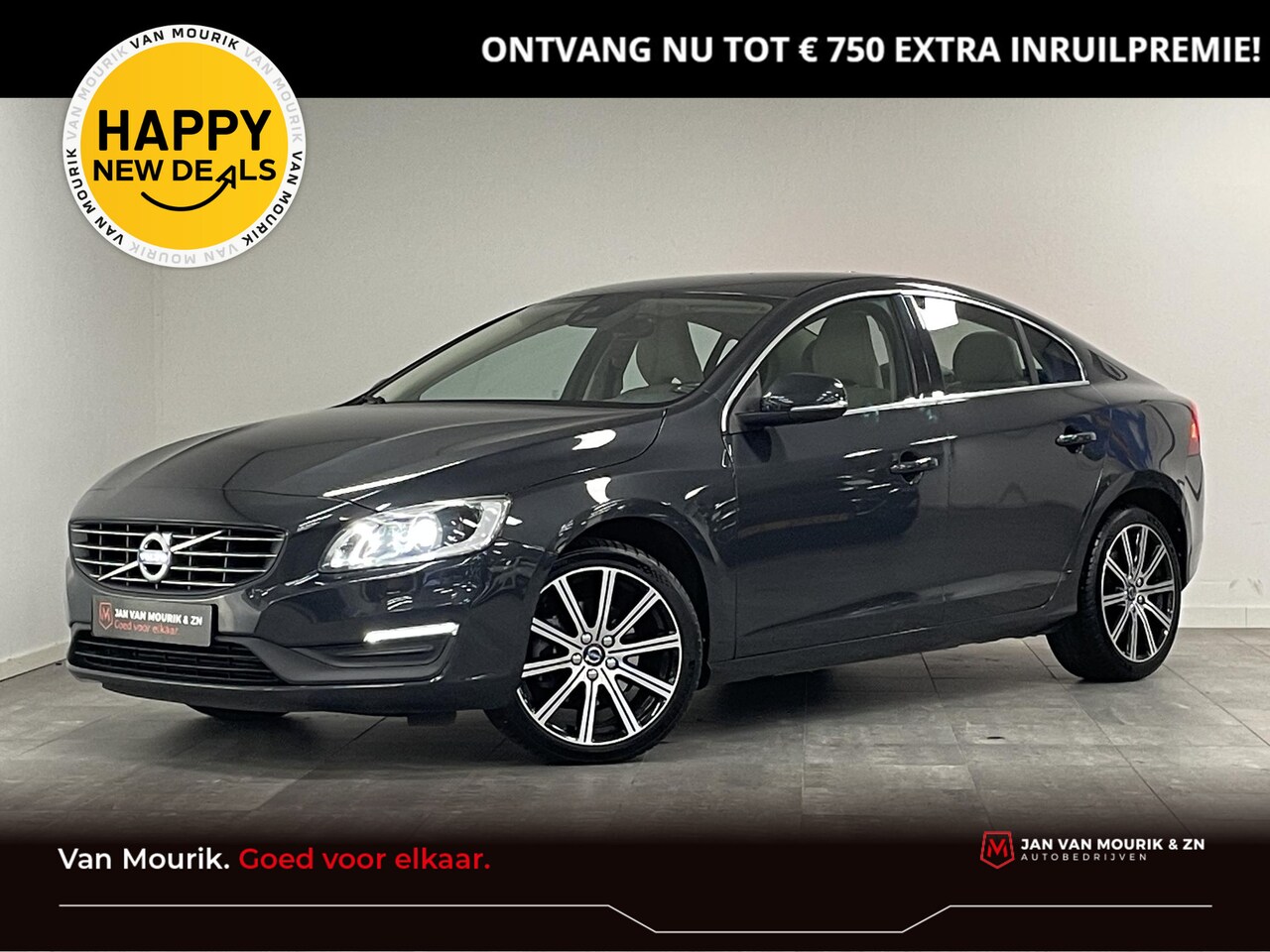 Volvo S60 - 2.0 T3 Nordic+ | Leder | Lichtmetalen velgen 18" | Trekhaak - AutoWereld.nl