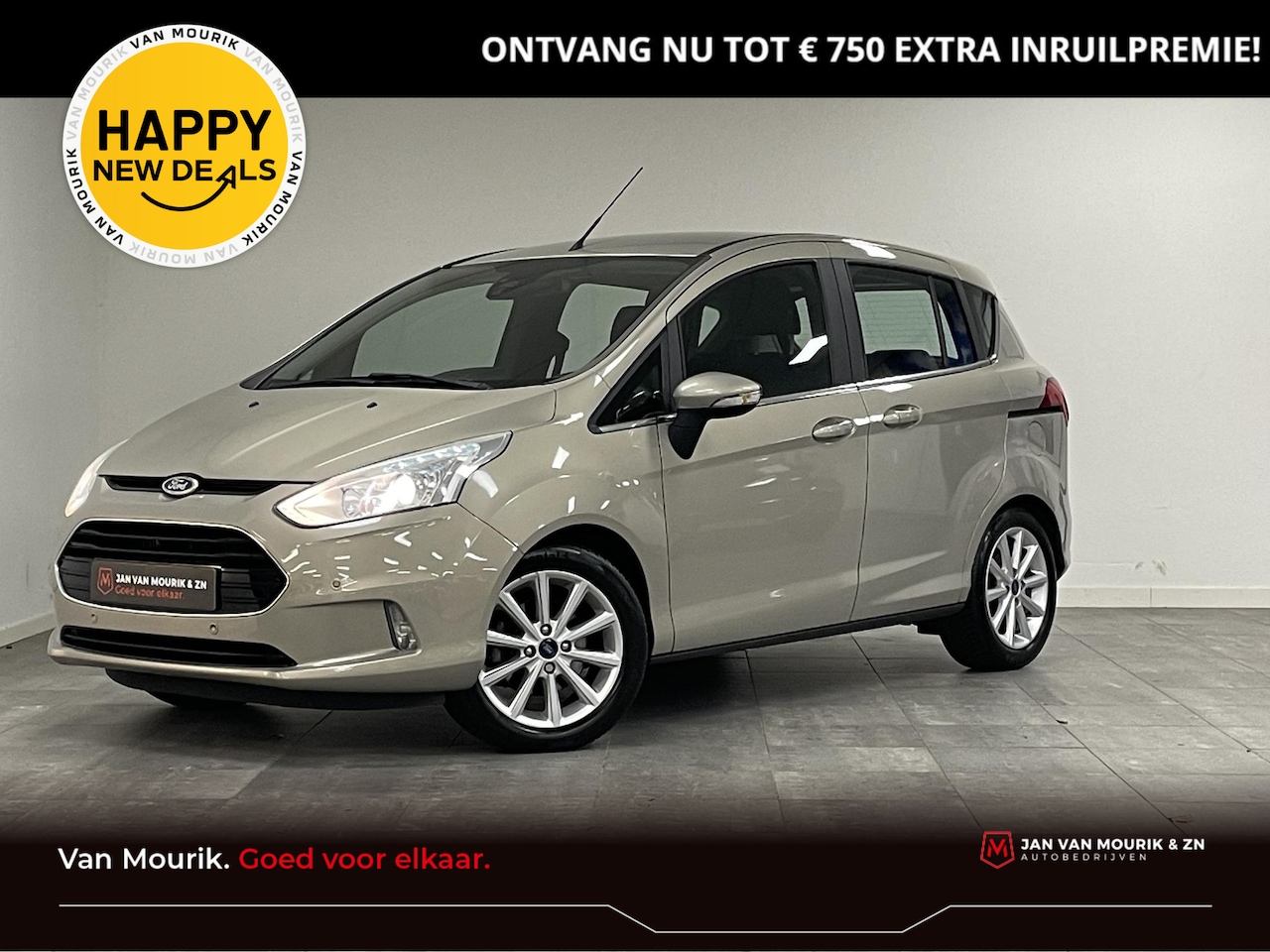 Ford B-Max - 1.0 EcoBoost 100 Titanium | Navigatie | Achteruitrijcamera | Trekhaak - AutoWereld.nl