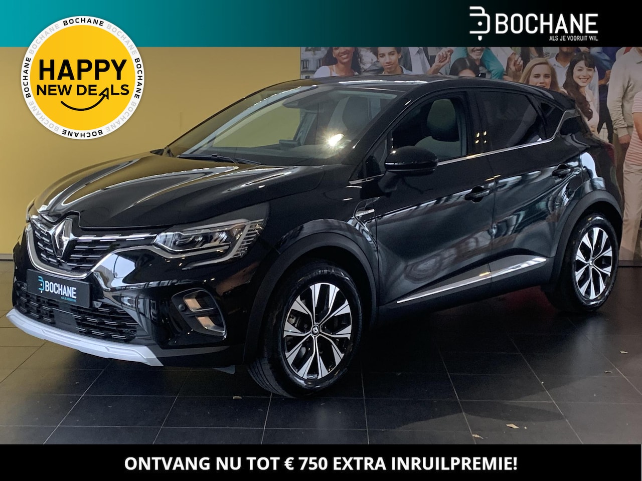 Renault Captur - 1.6 E-Tech Hybrid 145 Techno AUTOMAAT | TREKHAAK | ELEKTR SCHUIF/KANTELDANK | RONDOM ZICHT - AutoWereld.nl