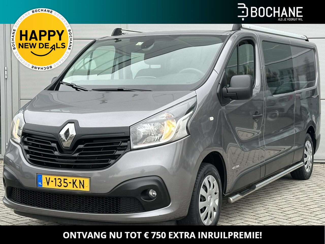 Renault Trafic - 1.6 dCi 145 T29 L2H1 DC Luxe | Navigatie | Achteruitrijcamera | Trekhaak - AutoWereld.nl