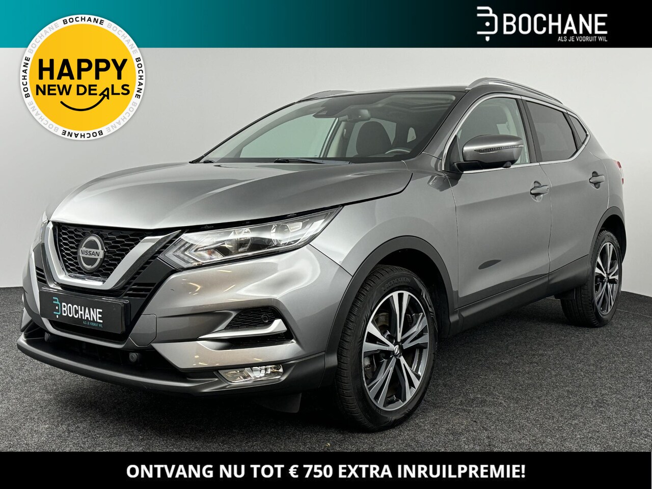 Nissan Qashqai - 1.3 DIG-T 140 N-Connecta | Panoramadak | Trekhaak | All-Season banden - AutoWereld.nl