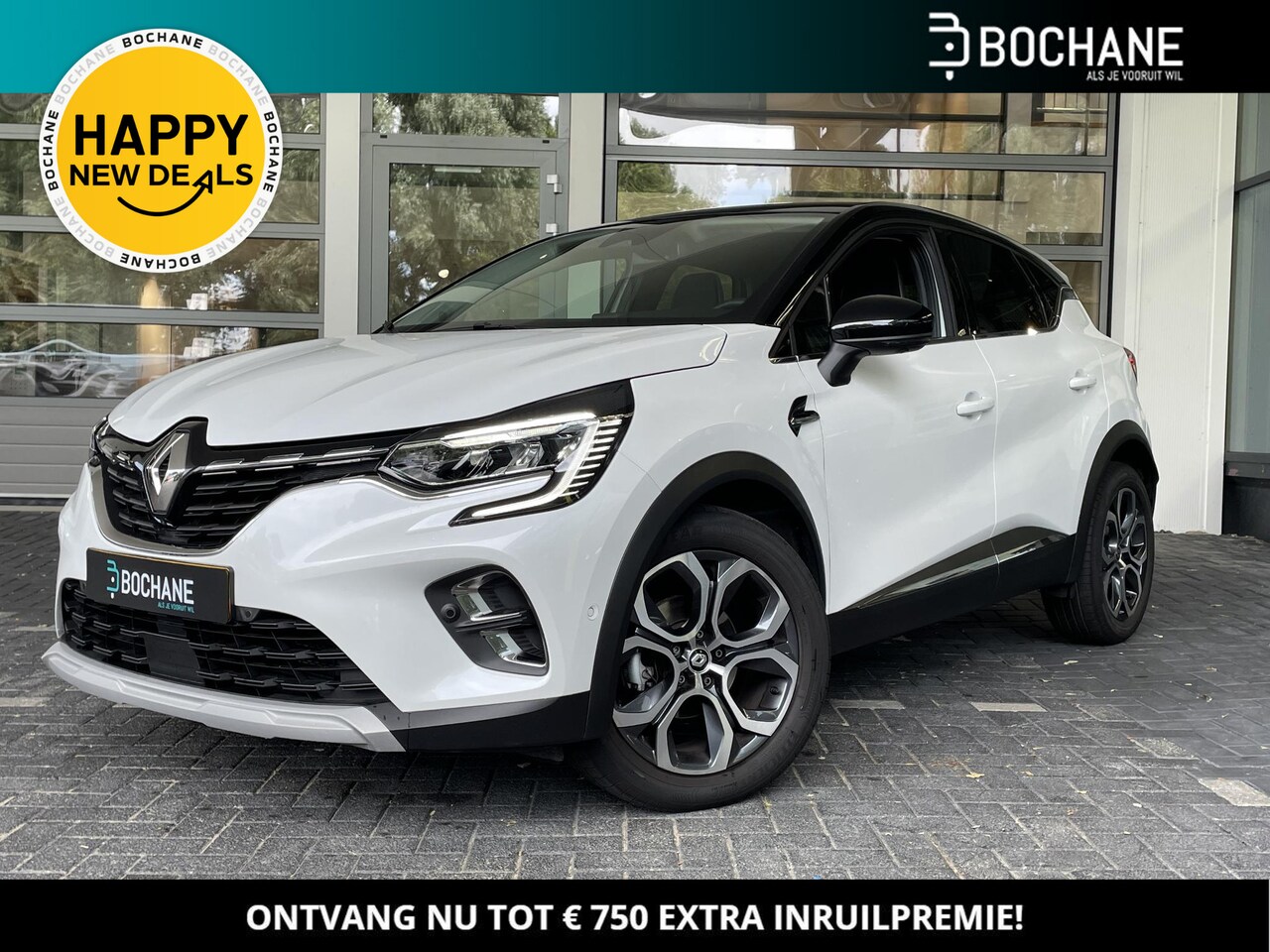 Renault Captur - 1.3 Mild Hybrid 160 EDC Techno | 360° Rondomzichtcamera | Bose Audio | Lichtmetalen velgen - AutoWereld.nl