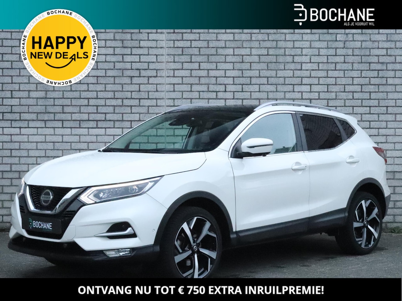 Nissan Qashqai - 1.2 DIG-T 115 Tekna | Panoramadak | 360° Camera | Stoelverwarming | Navigatie | - AutoWereld.nl