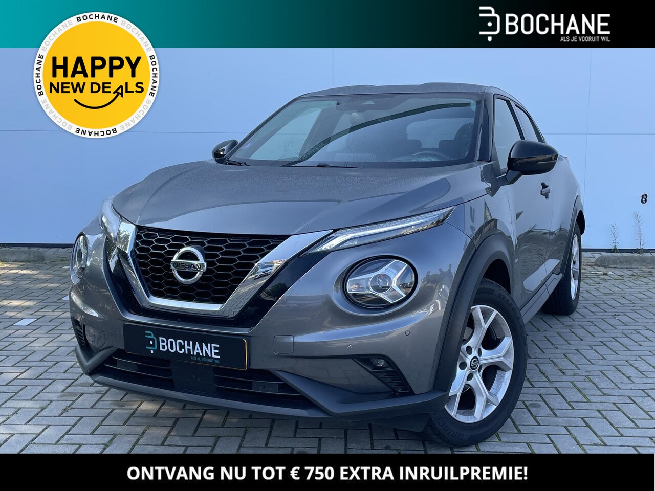 Nissan Juke - 1.0 DIG-T 114 N-Connecta / Navigatie / Climate Control / Lichtmetalen Velgen / Privacy Gla - AutoWereld.nl