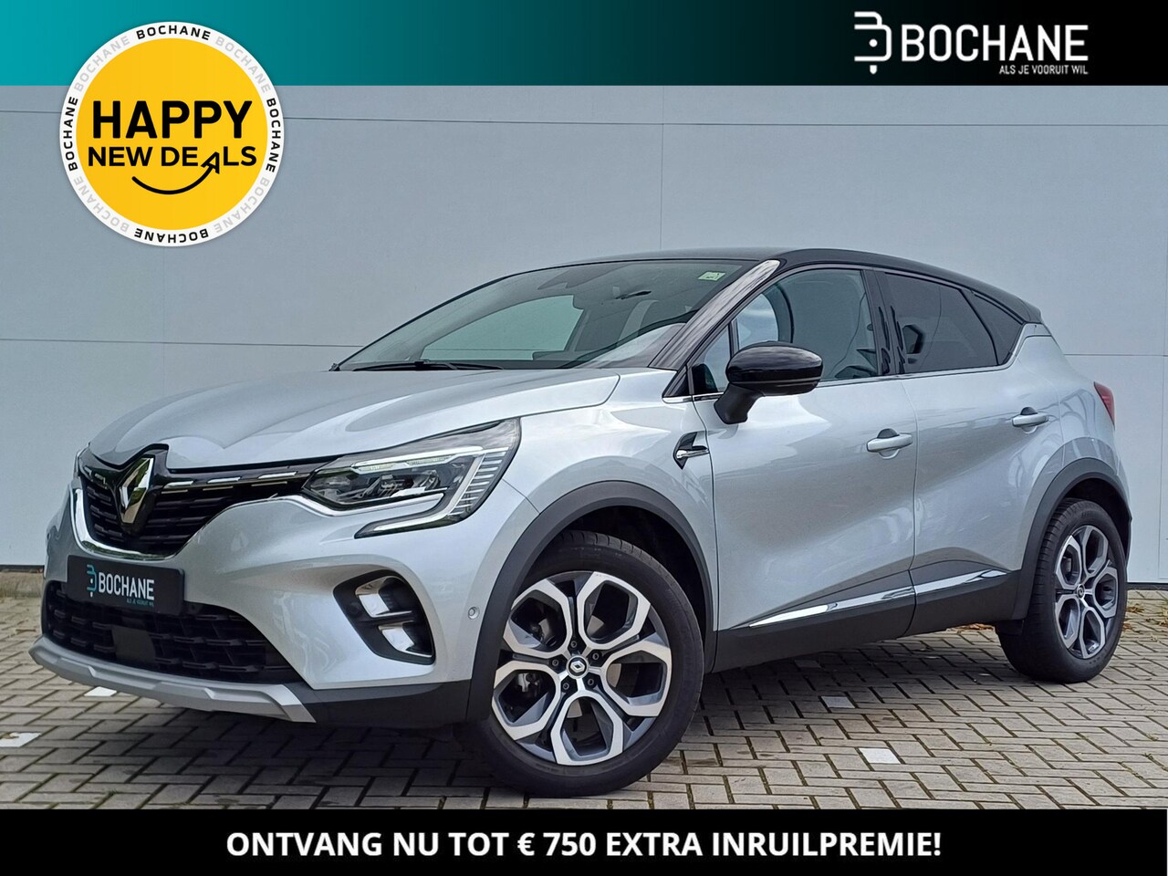 Renault Captur - 1.3 Mild Hybrid 160 EDC Techno Automaat / Navigatie / Parkeerassist / 360 Camera / Two-Ton - AutoWereld.nl